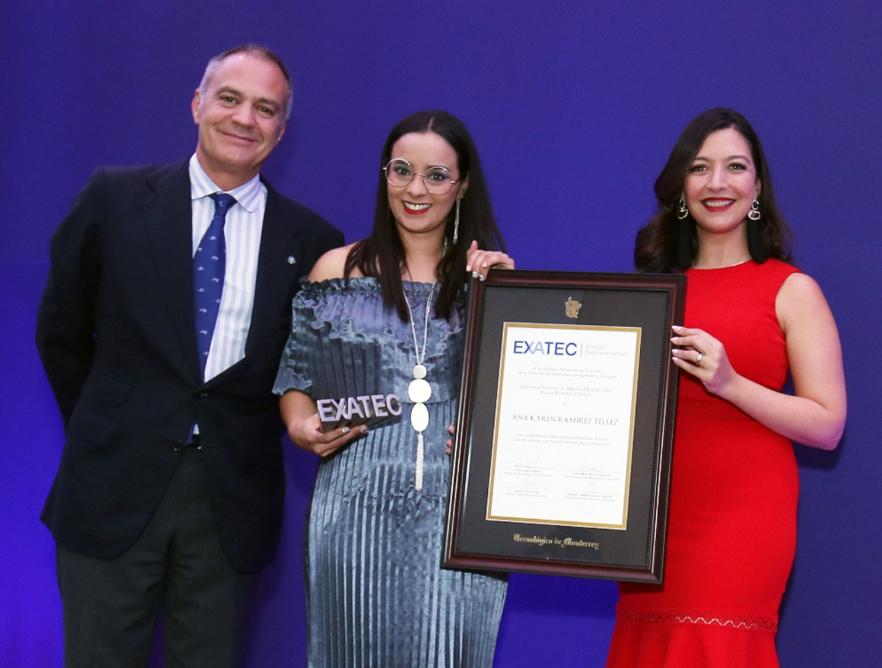 Emprendedora social galardonada con el Premio al Mérito EXATEC EGADE 2019